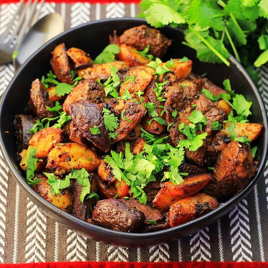 meat and potato one pot dish - Recipe photo by tastesspicy