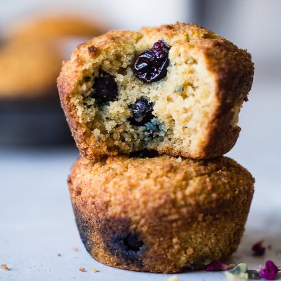 Low Carb Keto Blueberry Muffins - Recipe photo by foodfaithfitness