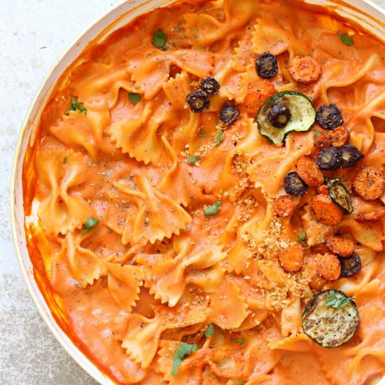 Vegan Rose sauce pasta - Recipe photo by richa