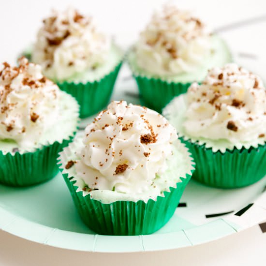 Mint Chip Ice Cream Cupcakes - Recipe photo by The Sweet Nerd
