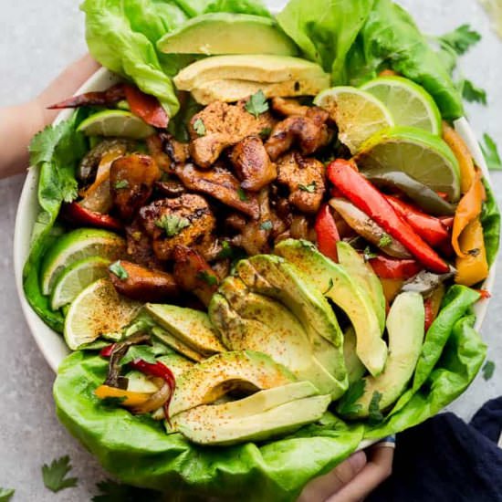 Low Carb Chicken Fajita Salad - Recipe photo by LifemadeSweeter
