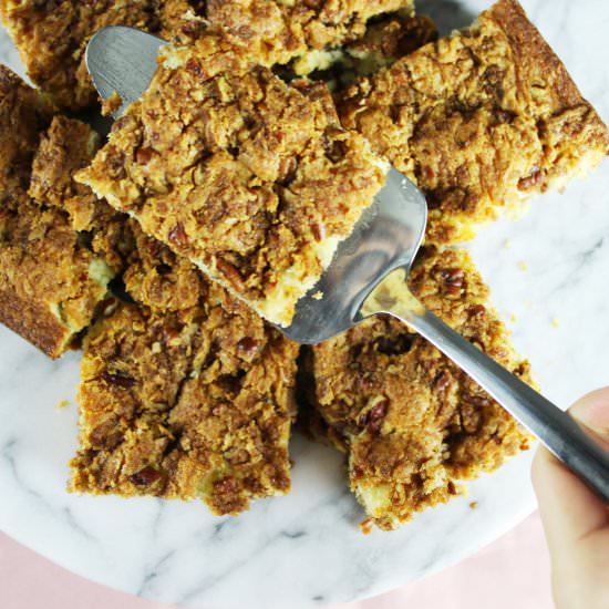 Pecan coffee cake - Recipe photo by hornoMX