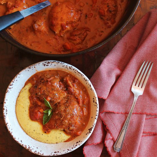 Creamy Tomato Chicken Stew - Recipe photo by TwoBitTart