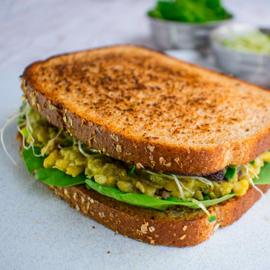 Mashed Chickpea & Avocado Sandwich - Recipe photo by mghthakkar