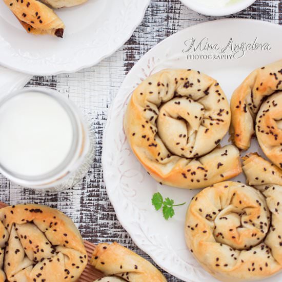 Vegetable Filo Snail Pies - Recipe photo by AngellovesCooking