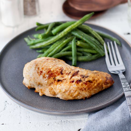 Keto Honey Mustard Chicken - Recipe photo by Peace Love and Low Carb