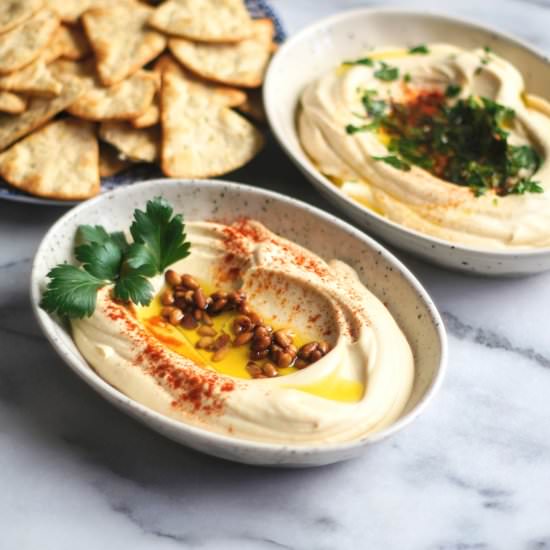 Creamy Hummus - Recipe photo by CosettesKitchen