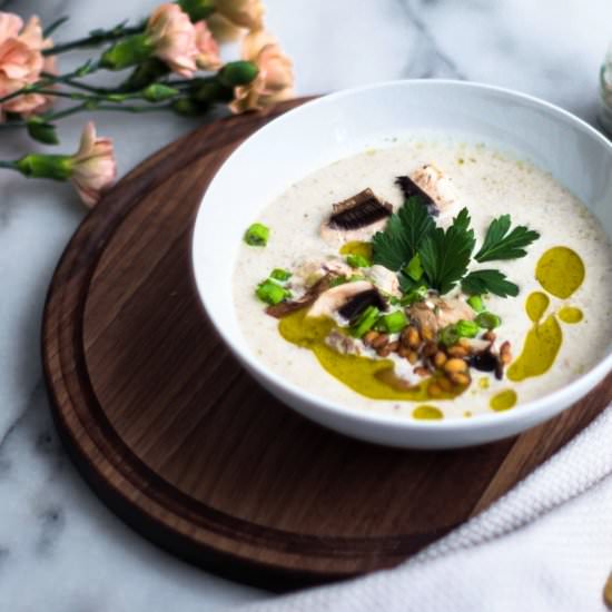 Cream of Mushroom Soup - Recipe photo by CosettesKitchen