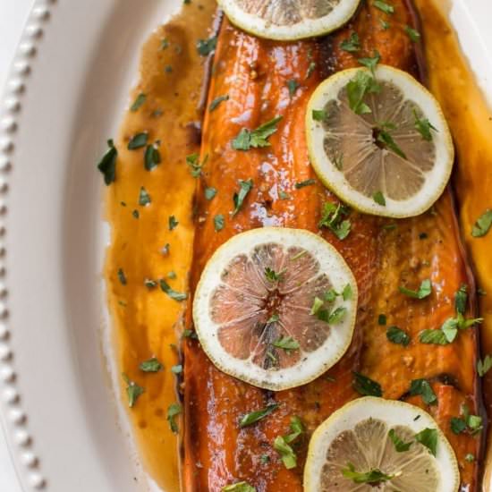 Baked Teriyaki Salmon - Recipe photo by saltandlavender