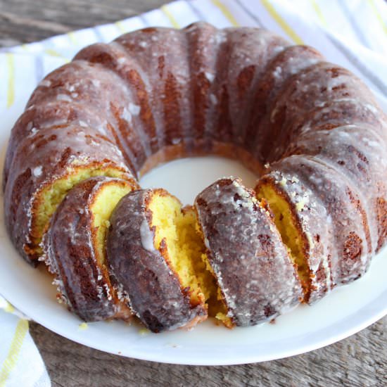 Lemon Bundt Cake with a Lemon Glaze - Recipe photo by thespeedyspatula