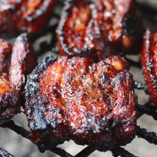 Grilled bacon - Recipe photo by buszujacawkuchni
