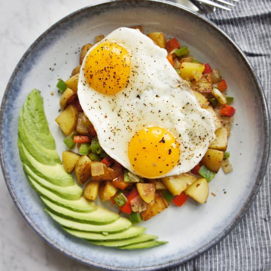 Healthy Breakfast Hash - Recipe photo by The Greedy Belly