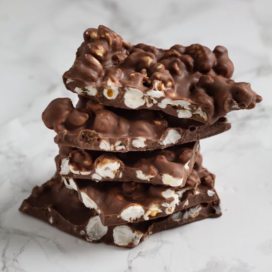Chocolate & salted caramel popcorn - Recipe photo by Recipe Crumbs