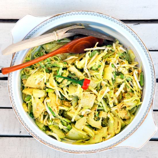 Karedok Indonesian Vegan Salad - Recipe photo by Pisang Susu