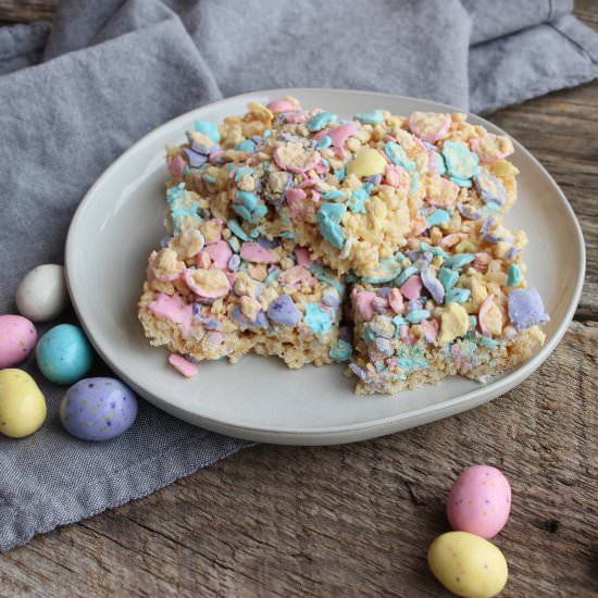 Easter Rice Krispies Squares - Recipe photo by thespeedyspatula