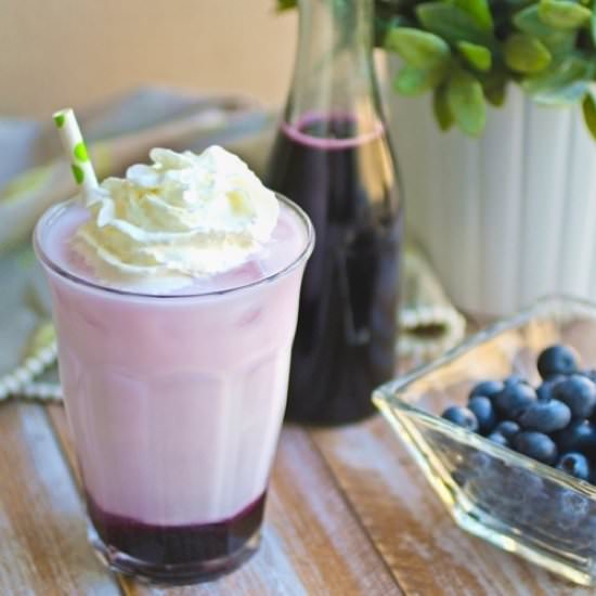 Blueberry Italian Cream Soda - Recipe photo by Grabaplate