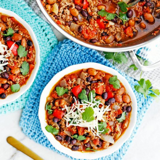 Ground Beef Chili - Recipe photo by SundaySupper