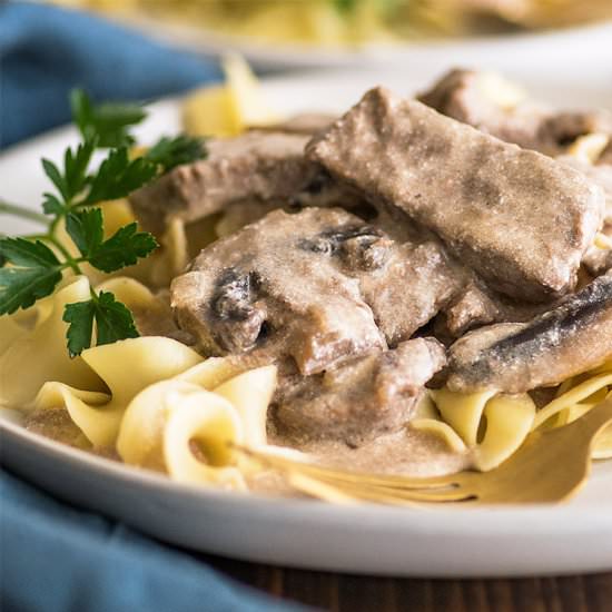 Easy Beef Stroganoff - Recipe photo by BakingMischief