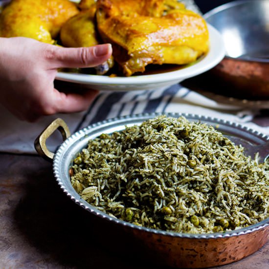 Dill Rice with Peas -Persian Style - Recipe photo by unicorns in the kitchen