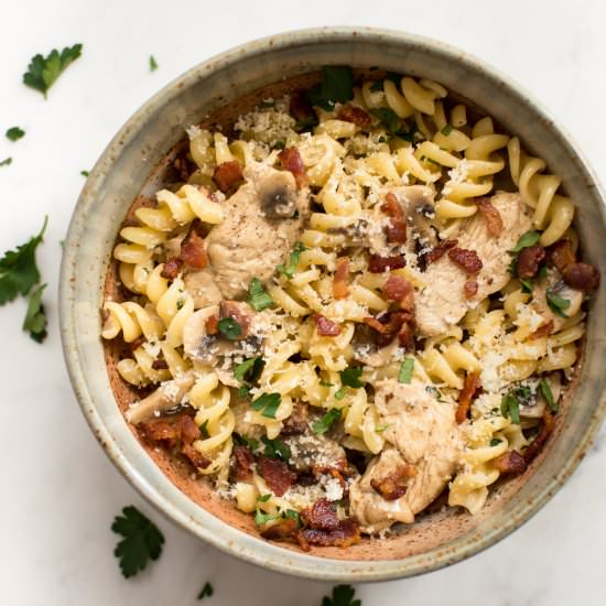 Balsamic Chicken Pasta - Recipe photo by saltandlavender