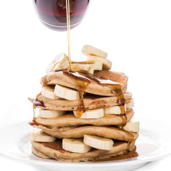 BANANA BUCKWHEAT PANCAKES - Recipe photo by thelemonbowl