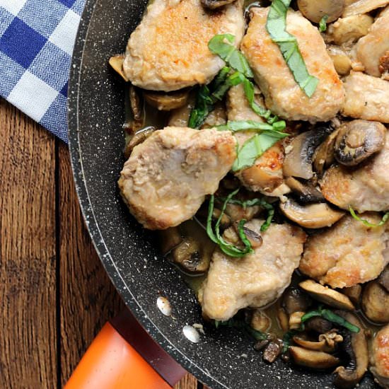 Easy Pork Tenderloin Marsala - Recipe photo by ReneesKitchenAdventures
