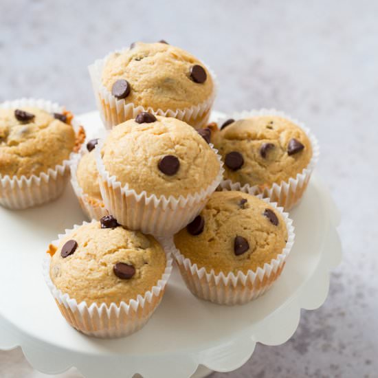 Vegan chocolate chip muffins - Recipe photo by richa