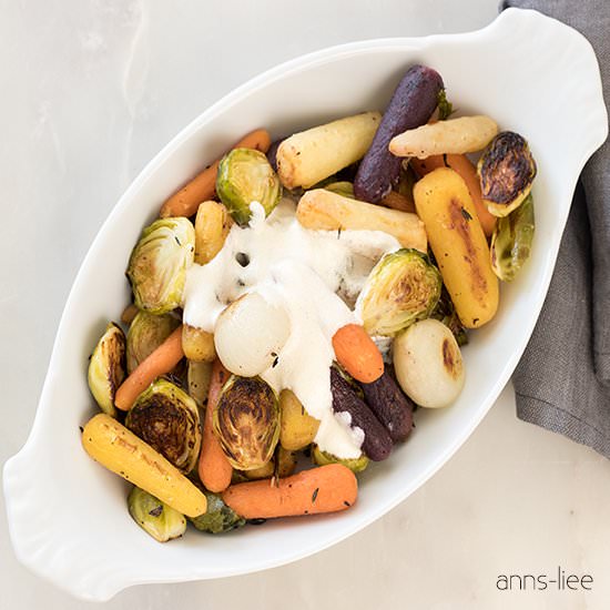 Easy Roasted Brussels Sprouts and Carrots - Recipe photo by anns-liee