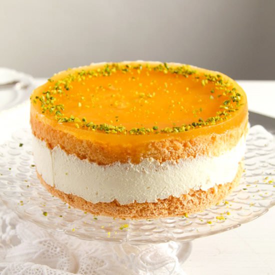 Cheesecake with Passion Fruit Juice - Recipe photo by adinutza