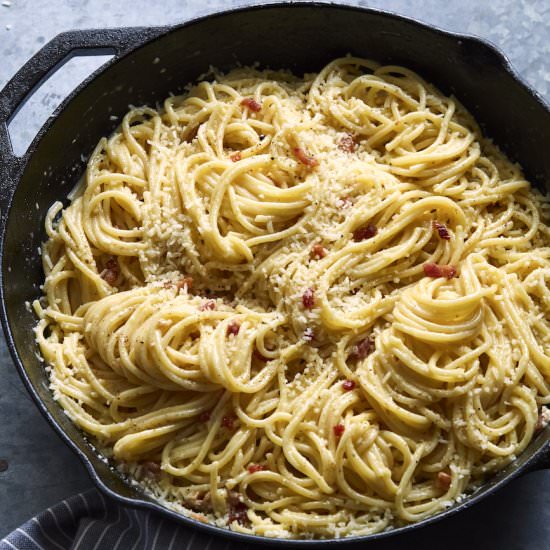 The Perfect Spaghetti Carbonara - Recipe photo by gdalkin