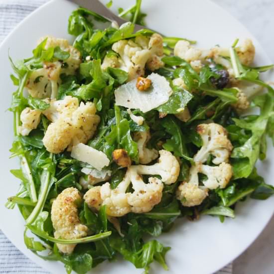 Roasted Cauliflower Salad - Recipe photo by The Greedy Belly