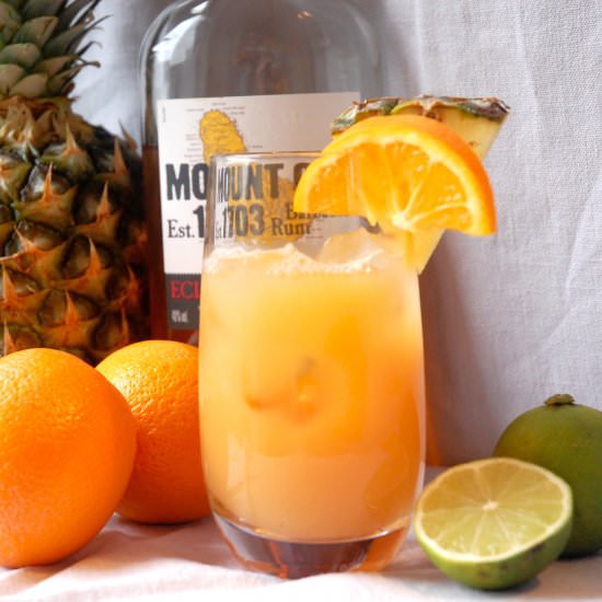 Tropical and Fruity Rum Punch - Recipe photo by JessEats