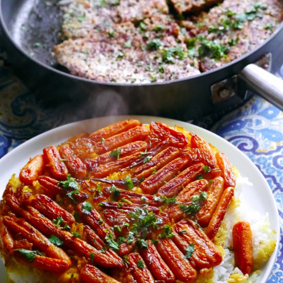 Persian style carrot rice - Recipe photo by Shamshiri cAfe