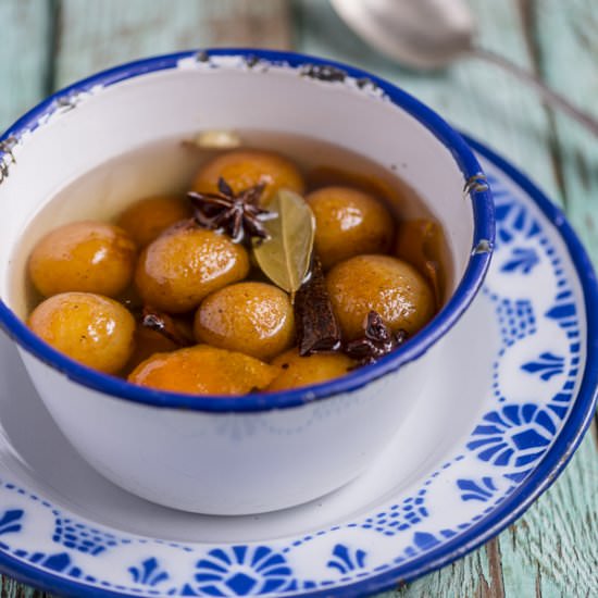 Mini Doughnuts in Spiced Gin Syrup - Recipe photo by heinstirred