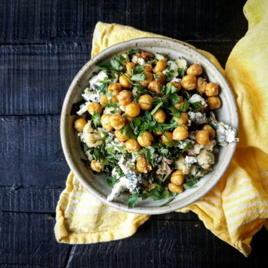 Potatoes, Kale, Roquefort, Chickpea - Recipe photo by mangotomato