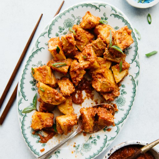 Sambal Potatoes - Recipe photo by healthynibblesandbits
