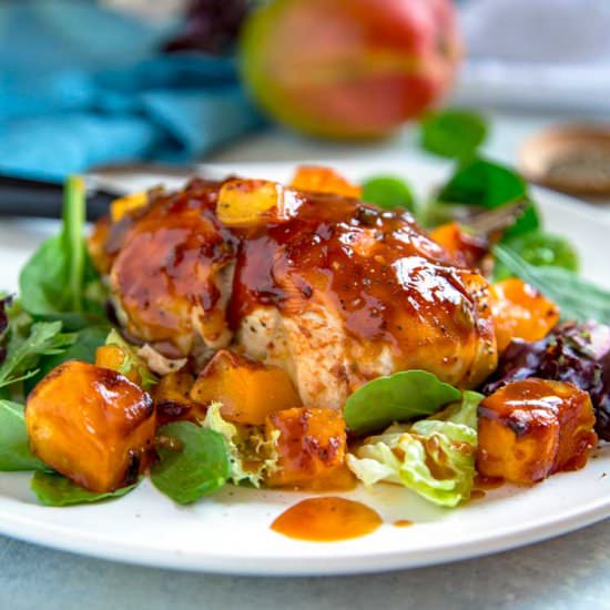 Baked Barbecue Mango Chicken - Recipe photo by keviniscooking