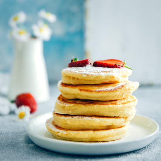 Fluffy Almond Milk Pancakes - Recipe photo by giverecipe