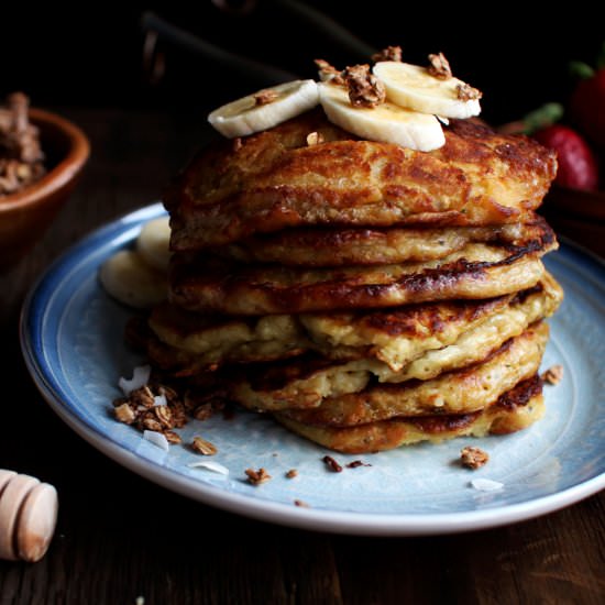 Apple Ricotta Pancakes - Recipe photo by Sneaky Mommies