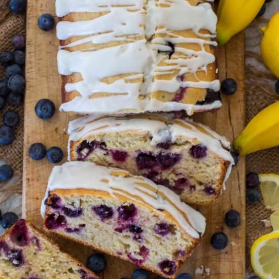 Blueberry Banana Bread - Recipe photo by peasandpeonies