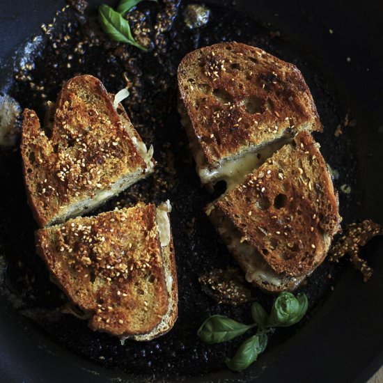 Everything Spice Grilled Cheese - Recipe photo by gingerwithspice