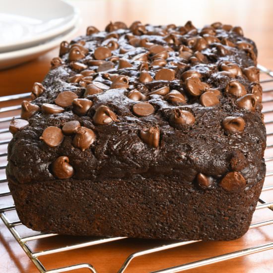 Chocolate Zucchini Bread - Recipe photo by For the Love of Cooking