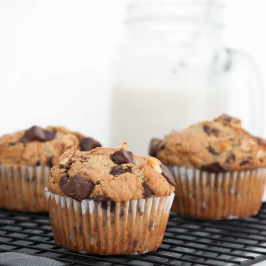 Chunky Monkey Muffins - Recipe photo by elephantasticvegan
