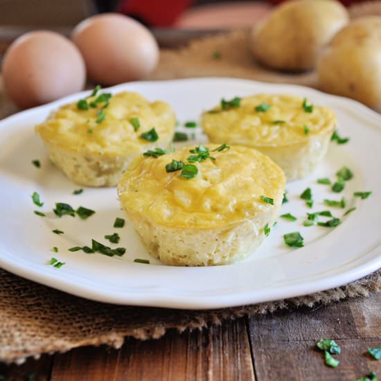 Spanish Potato Omelette Muffins - Recipe photo by Spain on a Fork