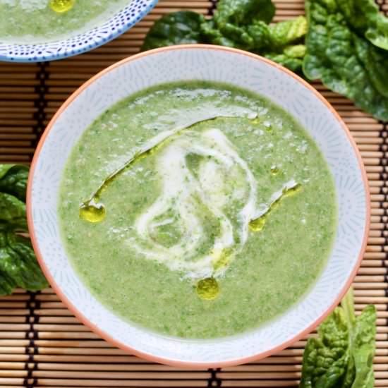 Veg Box Spinach & Mushroom Soup - Recipe photo by joskitchenlarder