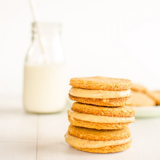 Peanut Butter Cream Cookies - Recipe photo by My Kids Lick The Bowl