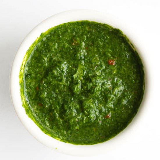 Green Chutney with Cilantro & Mint - Recipe photo by Fusion Craftiness