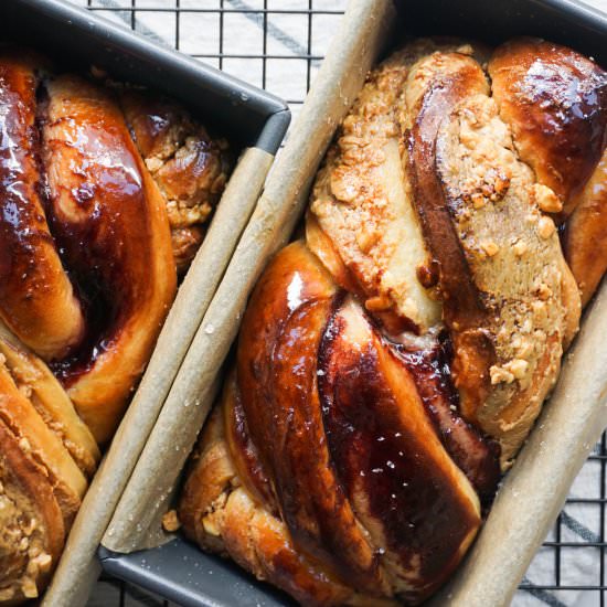 PB&J Babka - Recipe photo by EatChoFood