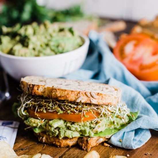 Tuna Avocado Sandwich - Recipe photo by dadwithapan