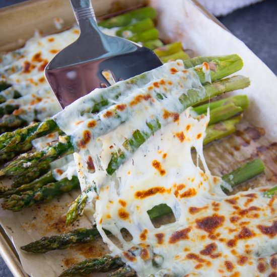 GARLICKY AND CHEESY ASPARAGUS RECIP - Recipe photo by saygraceblog